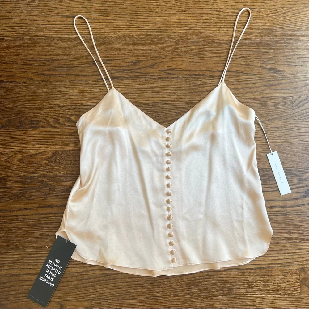 NWT Are You Am I Kaede silk camisole in Blush - Picture 16 of 16